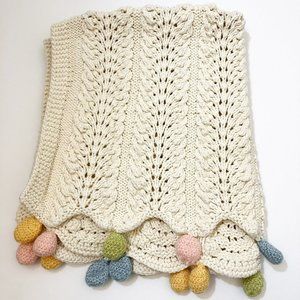 Empress Arts Hand Knit Blanket